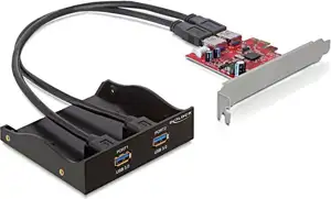 DeLOCK 61775, PCIe, USB 3.2 Gen 1 (3.1 Gen 1), 5000 Mbit/s, Wired