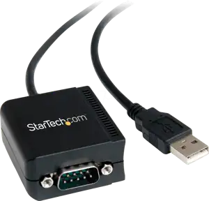 StarTech.com USB to Serial Adapter - Optical Isolation - USB Powered - FTDI USB to Serial Adapter - USB to RS232 Adapter Cable (ICUSB2321FIS) - serial adapter - USB - RS-232