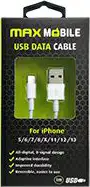 MAXMOBILE DATA KABEL I- PHONE 5/6/7/8/X/11/12/13 1m