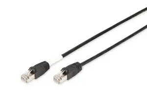 DIGITUS Professional patch cable - 10 m - black