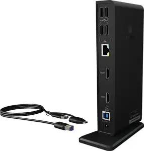 Docking station ICY BOX IB-DK2251AC, USB-C/B na 2x HDMI, USB-C, 3x USB 3.0 Type-A, 4x USB 2.0 Type-A, G-LAN RJ45, za notebook