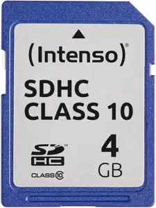 4GB Intenso SDHC 20MB/s