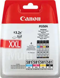 Canon CLI-581XXL C/M/Y/BK Multi Pack - 4-pack - Very High Yield - black, yellow, cyan, magenta - original - ink tank