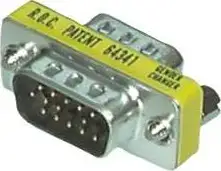Adapter HDB15 (VGA) M/M, metalni