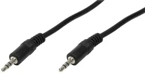 Audio kabel 3,5 mm stereo M/M 5,0 m, crni