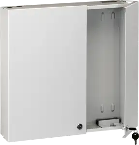 Opt. ormar NŽ, bez panela, za max. 5 splice kazeta, 445x445x95 mm, svjetlo sivi (RAL 7035)