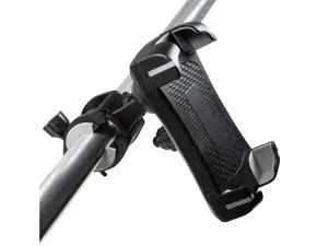 Biciklistički nosač za mobitel širine 60-90 mm, okretni 360°, crni