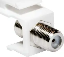 Modul Keystone Coax. F, Ž/Ž, 75 Ohm, bijeli