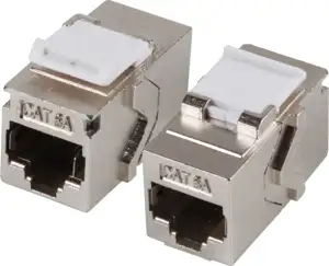 Modul Keystone RJ45 Cat.6a STP, Ž/Ž 1:1