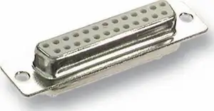 D-Sub konektor 25-pin. ženski, za lemljenje