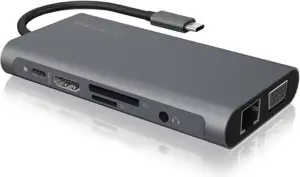 RaidSonic ICY BOX IB-DK4040-CPD - docking station - VGA, HDMI