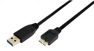 USB 3.0 kabel A->B Micro B M/M 2,0m, 2-struko oklopljen, crni