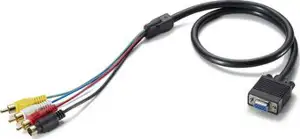 VGA DB15M + 3,5mm M -> 5xRCA M (YCbCr) kabel 1,8m (for Receiver AVE-9300)