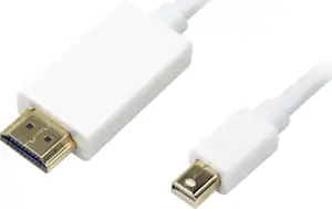 Mini DisplayPort -> HDMI kabel M/M 2,0m, 4K@30Hz, bijeli