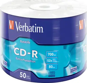 CD-R Verbatim #43787 700MB 52x ww50