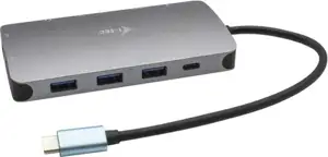i-Tec USB-C Metal Nano Dock HDMI/VGA with LAN + Power Delivery 100 W - docking station - VGA, HDMI