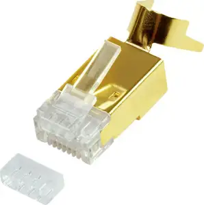 Modularni utikač RJ45 Cat.6A/8.1, STP, s kab. uvodnicom, za kabel AWG22-24, pak. 10 kom.