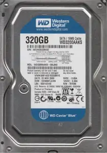 HDD Western Digital 320GB S-ATAII, 7200rpm, 8MB cache (WD3200AVJS)