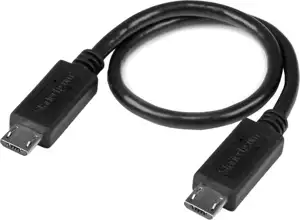 StarTech.com 8in Micro USB to Micro USB Cable - Male to Male - Micro USB OTG Cable for Your Mobile Device (UUUSBOTG8IN) - USB cable - 20.32 cm
