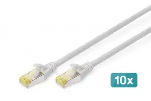 DIGITUS Professional patch cable - 1 m - gray