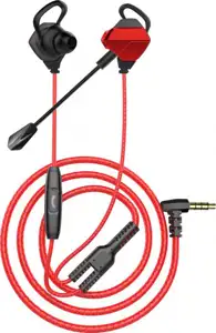 WHITE SHARK in-ear slušalice s mikrofonom GE-536 EAGLE crno-crvene