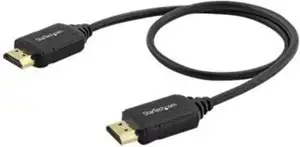 StarTech.com StarTech.com Premium Certified High Speed HDMI 2.0 Cable with Ethernet - 1.5ft 0.5m - HDR 4K 60Hz - 20 inch Short HDMI Male to Male Cord (HDMM50CMP) - HDMI with Ethernet cable - 50 cm