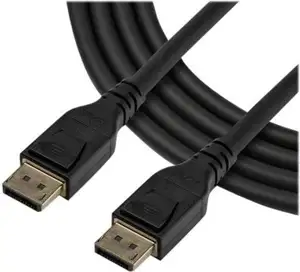 StarTech.com 3 m VESA Certified DisplayPort 1.4 Cable - 8K 60Hz HBR3 HDR - 10 ft Super UHD 4K 120Hz - DP to DP Slim Video Monitor Cord M/M - DisplayPort cable - 3 m