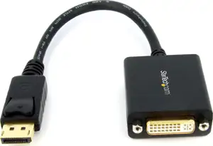 DisplayPort to DVI-D Adapter - 1920x1200 - Passive DVI Video Converter with Latching DP Connector (DP2DVI2) - DisplayPort adapter - 15.2 cm