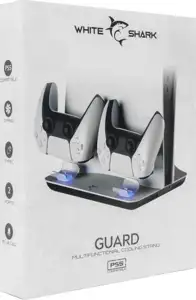 WHITE SHARK PS5 hladnjak + 2 dock-a za punjenje PS5-05102 GUARD bijeli