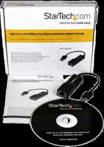 USB 2.0 to 10/100 Mbps Ethernet Network Adapter Dongle - USB Network Adapter - USB 2.0 Fast Ethernet Adapter - USB NIC (USB2100) - network adapter - USB 2.0 - 10/100 Ethernet