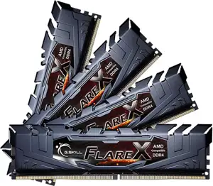 G.Skill Flare X series - DDR4 - 64 GB: 4 x 16 GB - DIMM 288-pin, F4-3200C16Q-64GFX