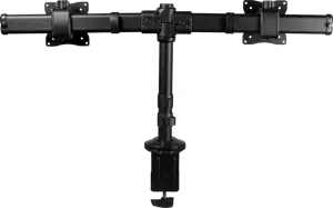 StarTech.com Dual Monitor Mount - Supports Monitors 13 to 27 - Adjustable - Desk Clamp or Grommet-Hole Desk Mount for Dual VESA Monitors - Black (ARMBARDUOG) - stand