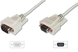 ASSMANN serial extension cable - DB-9 to DB-9 - 5 m