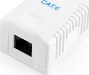 Gembird CAT6 UTP single port surface mount box