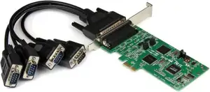 StarTech.com 4 Port PCI Express PCIe Serial Combo Card - serial adapter - 4 ports