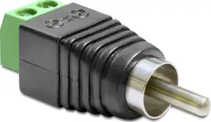 Delock Adapter RCA male > Terminal Block - video / audio adapter