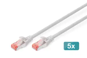 DIGITUS Professional patch cable - 15 m - gray