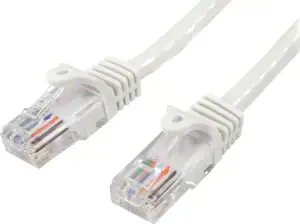 StarTech.com Snagless Cat 5e UTP Patch Cable - patch cable - 3 m - white