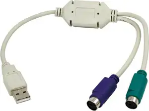 Konverter USB 1.1 A M -> 2xPS/2 Ž, na kabelu 0,15m