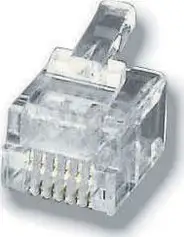 Modularni utikač RJ12 (6P6C), za plosnati kabel - pak. 100 kom.