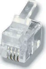 Modularni utikač RJ10 (4P4C), za plosnati kabel - pak. 100 kom.