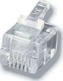 Modularni utikač RJ11 (6P4C), za plosnati kabel - pak. 100 kom.