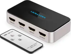 Vention HDMI Switch 3 In 1 Out Gray Metay Type