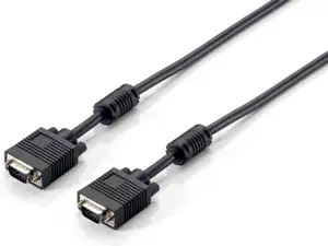 VGA kabel HDB15 M/M 1,0 m, oklopljen, s feritima, crni