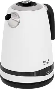 Adler water heater 1,7L with LCD display / temperature setting white AD1295w