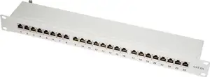STP prespojni panel Cat.6a, 24-Port, 19