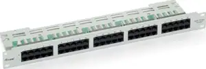 ISDN prespojni panel Cat.3, 50-port, 19" 1U, svjetlo sivi (RAL 7035)