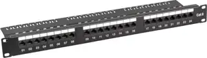 UTP prespojni panel Cat.6, 24-Port, 19
