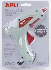Pištolj bijeli Apli za ljepilo premium 20W + 2 refila 16668