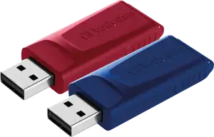 USB stick Verbatim 2.0 #49327 2 x 32GB slider, Red/Blue